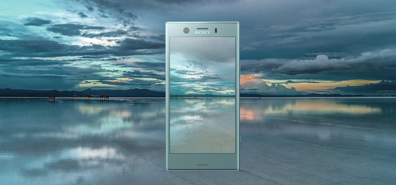 Sony Xperia XZ1 Horizon Blue smukła aluminiowa obudowa