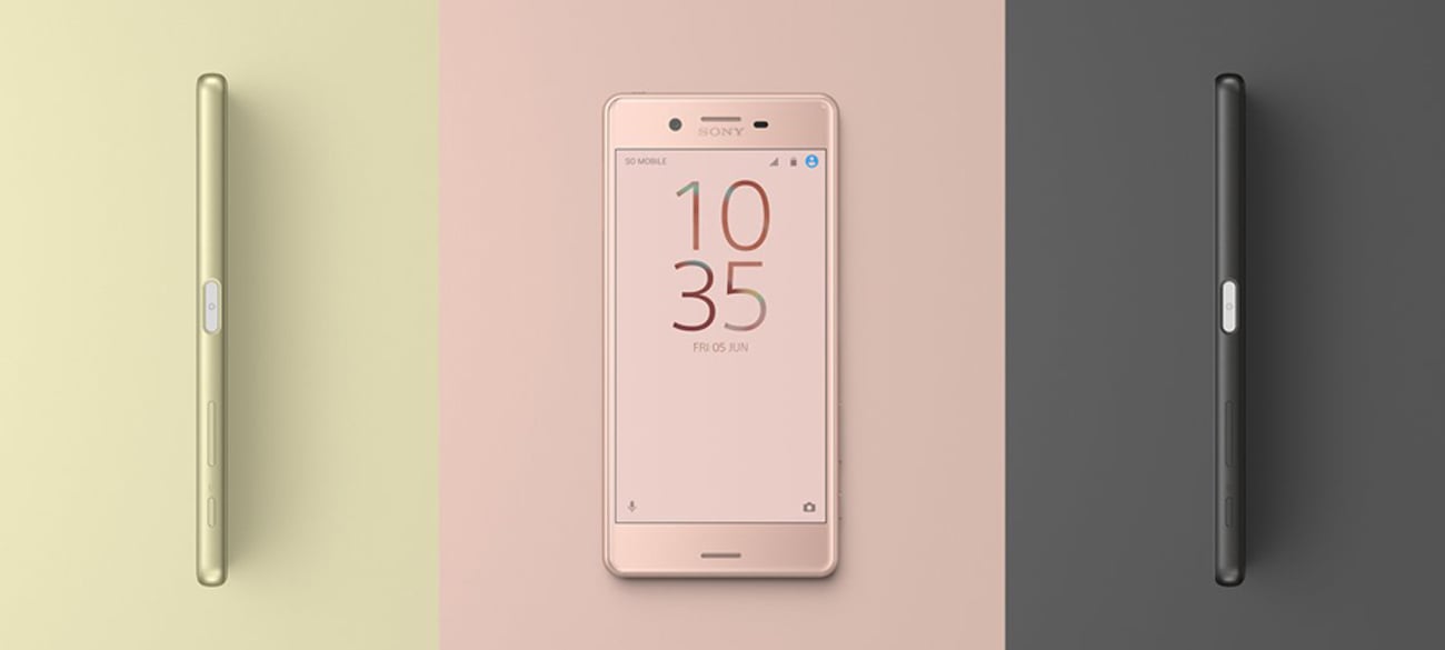 sony xperia X performance trzy wyrafinowane odcienie
