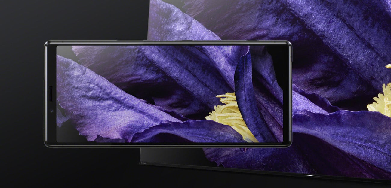 Sony Xperia 1 J9110 128 GB Dual SIM szary wyświetlacz