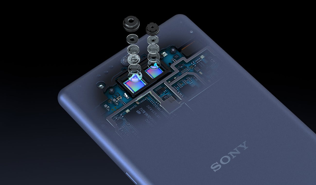 SONY Xperia 10 podwójny aparat 4k bokeh
