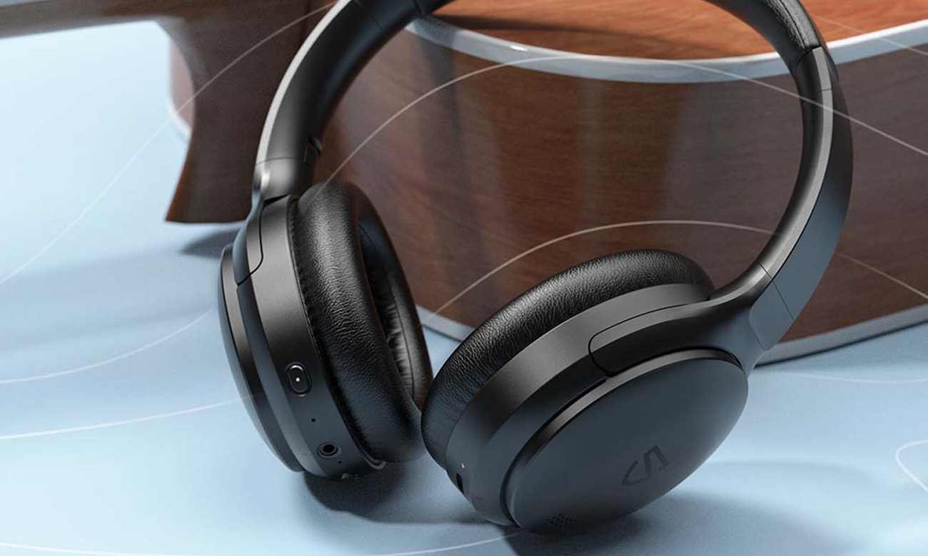 Słuchawki bezprzewodowe Soundpeats A6 Czarne - Dynamiczne przetworniki o średnicy 40 milimetrów