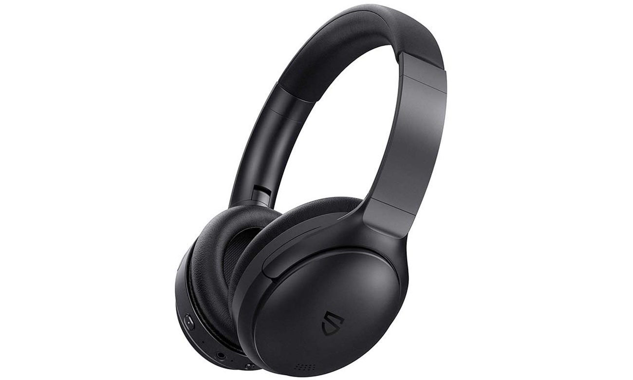 Słuchawki bezprzewodowe Soundpeats A6 Czarne - Widok od przodu pod kątem