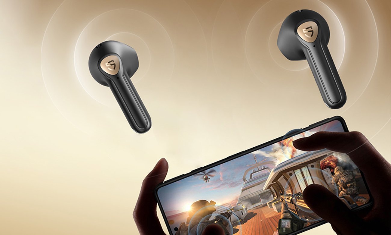 Słuchawki bezprzewodowe Soundpeats Air3 Deluxe HS Czarne - Niezawodne połączenie bezprzewodowe