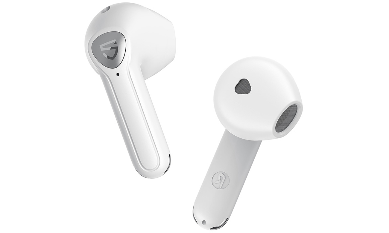 Słuchawki bezprzewodowe Soundpeats Air3 Deluxe Białe - Widok lewej i prawej słuchawki