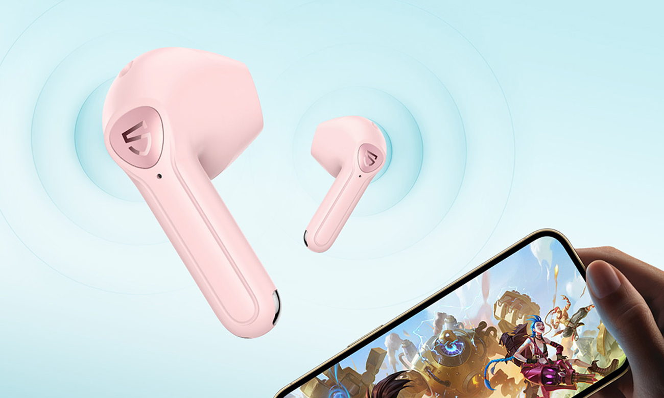 Słuchawki bezprzewodowe Soundpeats Air3 Pink - Tryb gry
