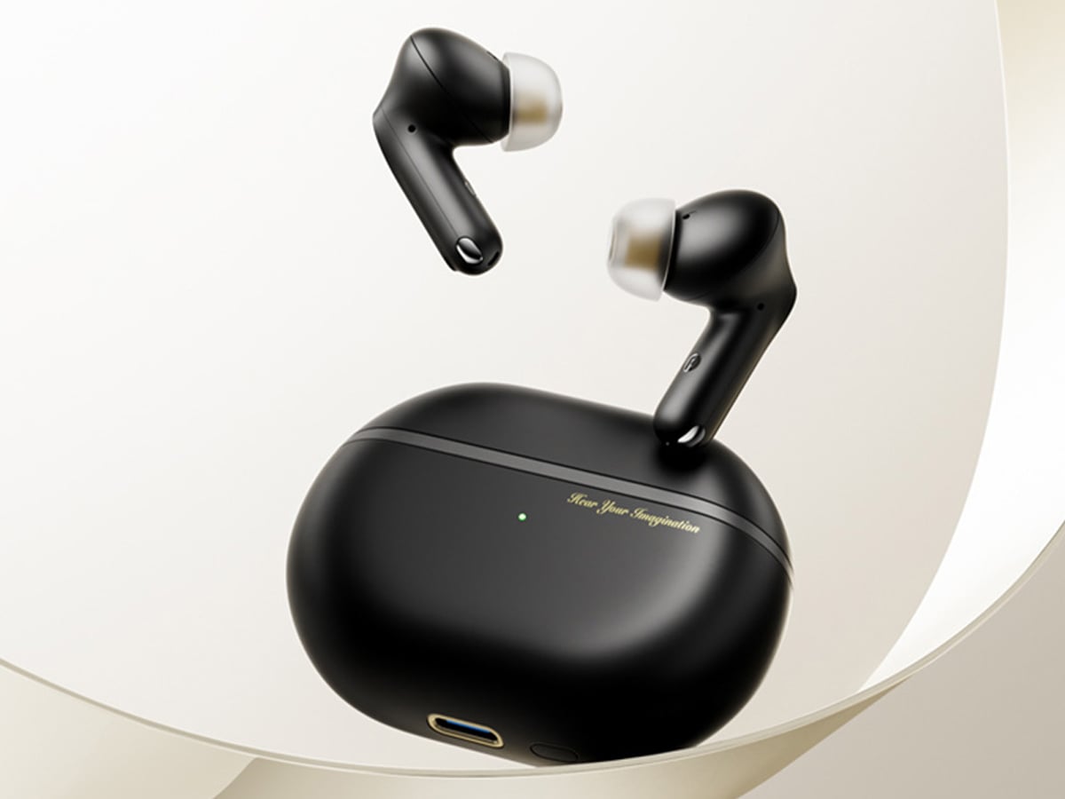 Słuchawki bezprzewodowe Soundpeats Capsule3 PRO + Czarne - Grafika lifestyle