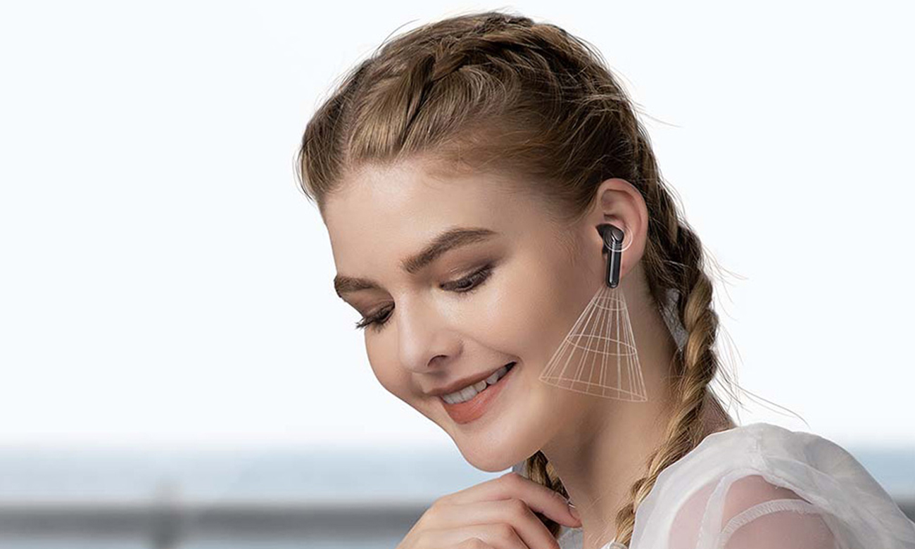 Słuchawki bezprzewodowe Soundpeats TrueAir 2 Black - Płynna komunikacja