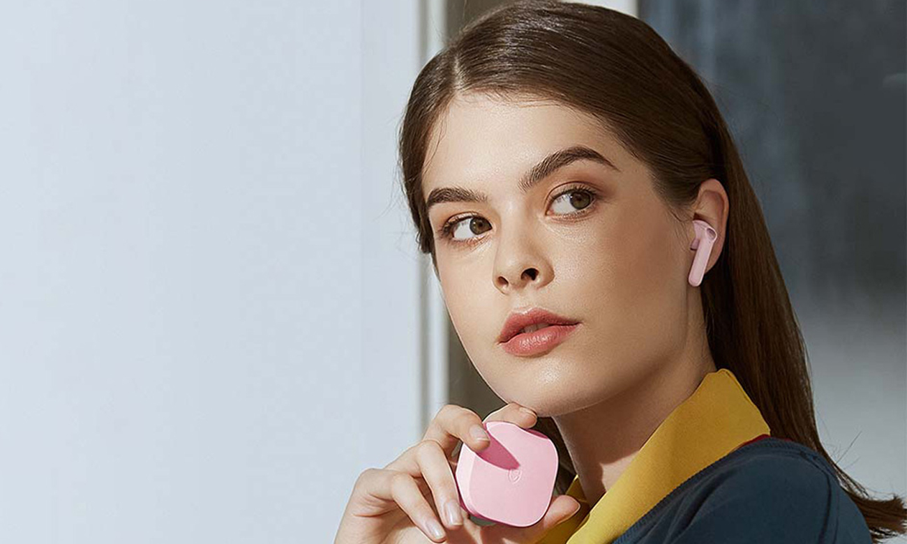 Słuchawki bezprzewodowe Soundpeats TrueAir 2 Pink - Płynna komunikacja