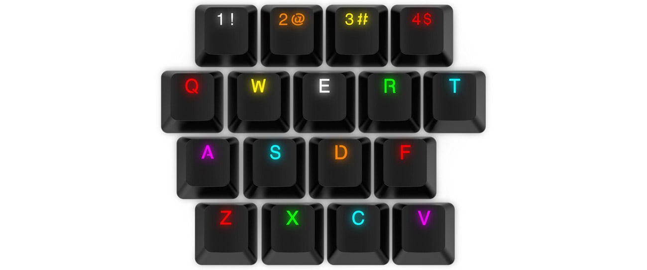 SPC Gear KC104 Black DBL Shot PBT