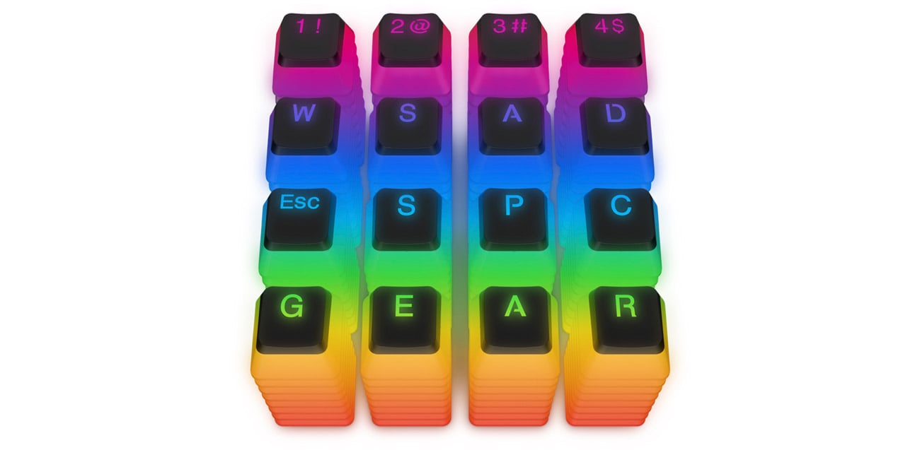 SPC Gear KC104 Pudding DBL Shot PBT