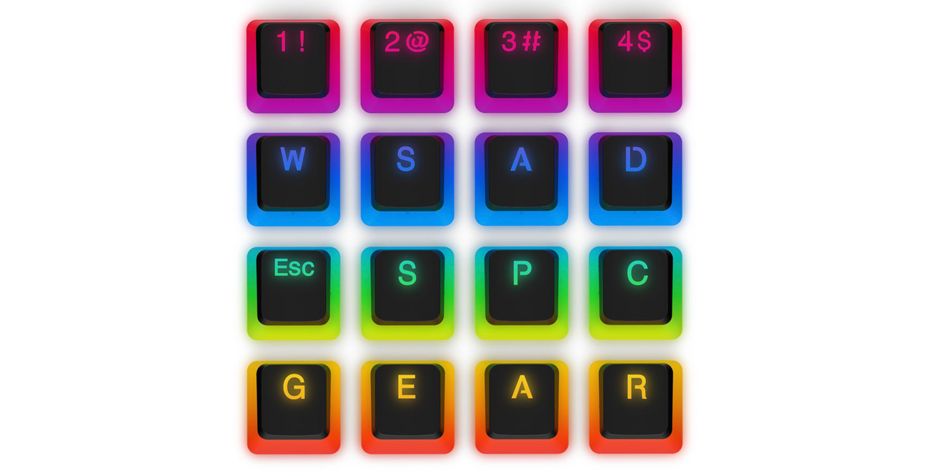 SPC Gear KC104 Pudding DBL Shot PBT