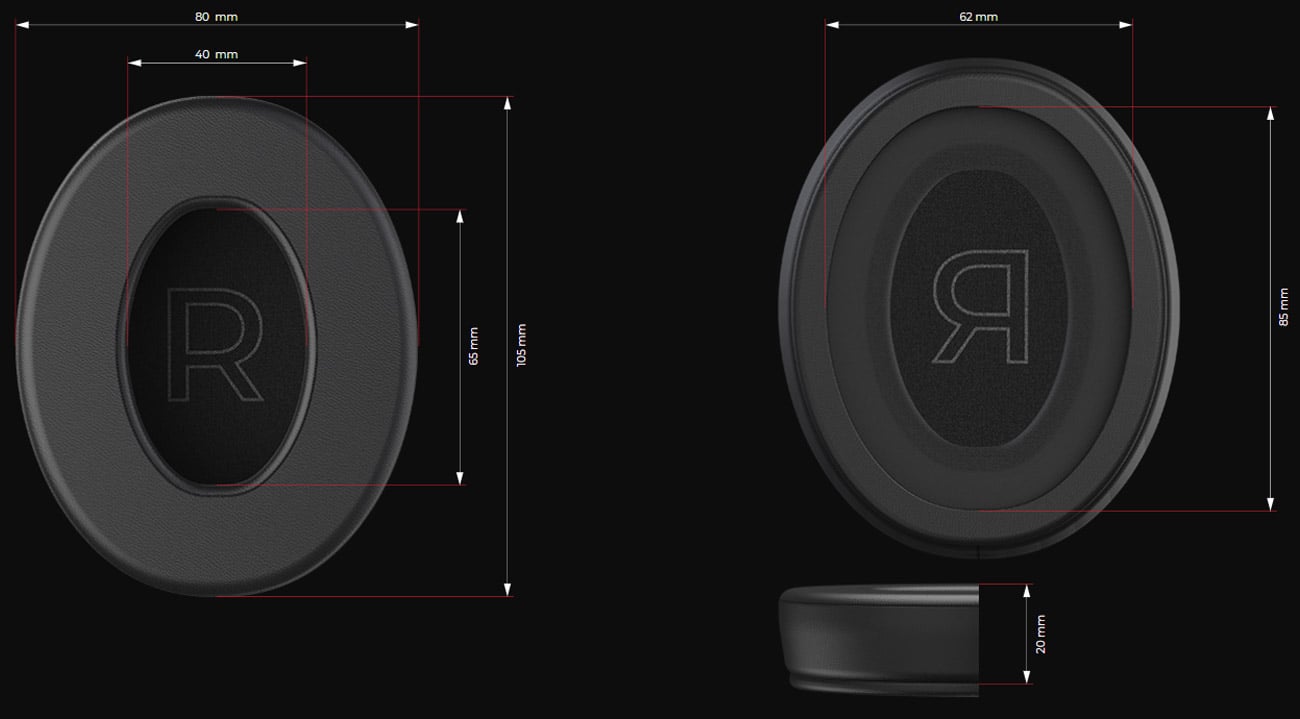 Gąbki do słuchawek SPC Gear Memory Foam Earpads PU Leather