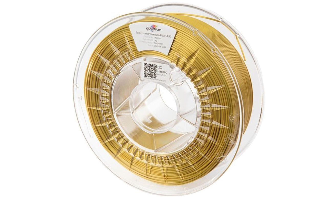 Filament do drukarki 3D Spectrum PLA SILK Glorious Gold 1kg