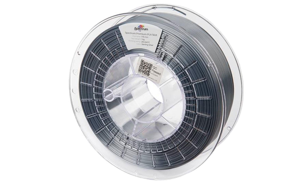 Filament für 3D-Drucker Spectrum PLA SILK Sterling Silver 1kg