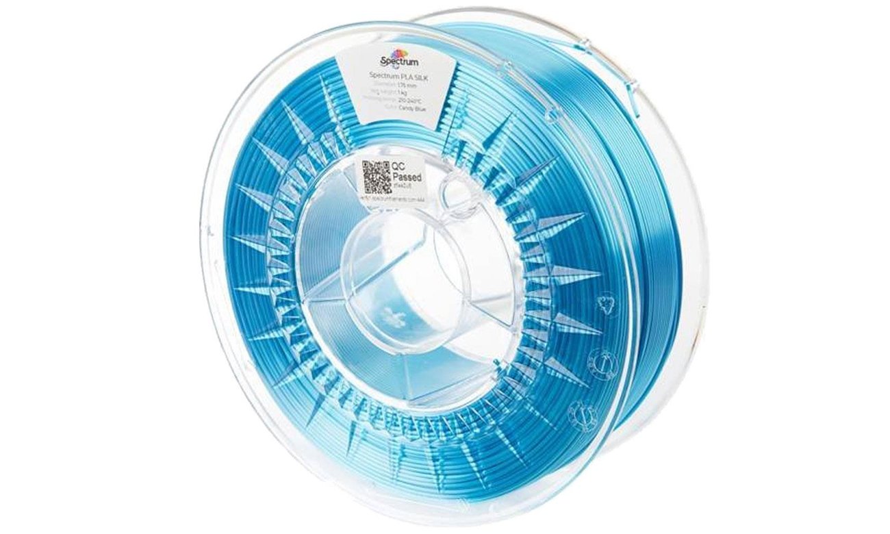 Filament do drukarki 3D Spectrum PLA SILK Cany Blue 1kg
