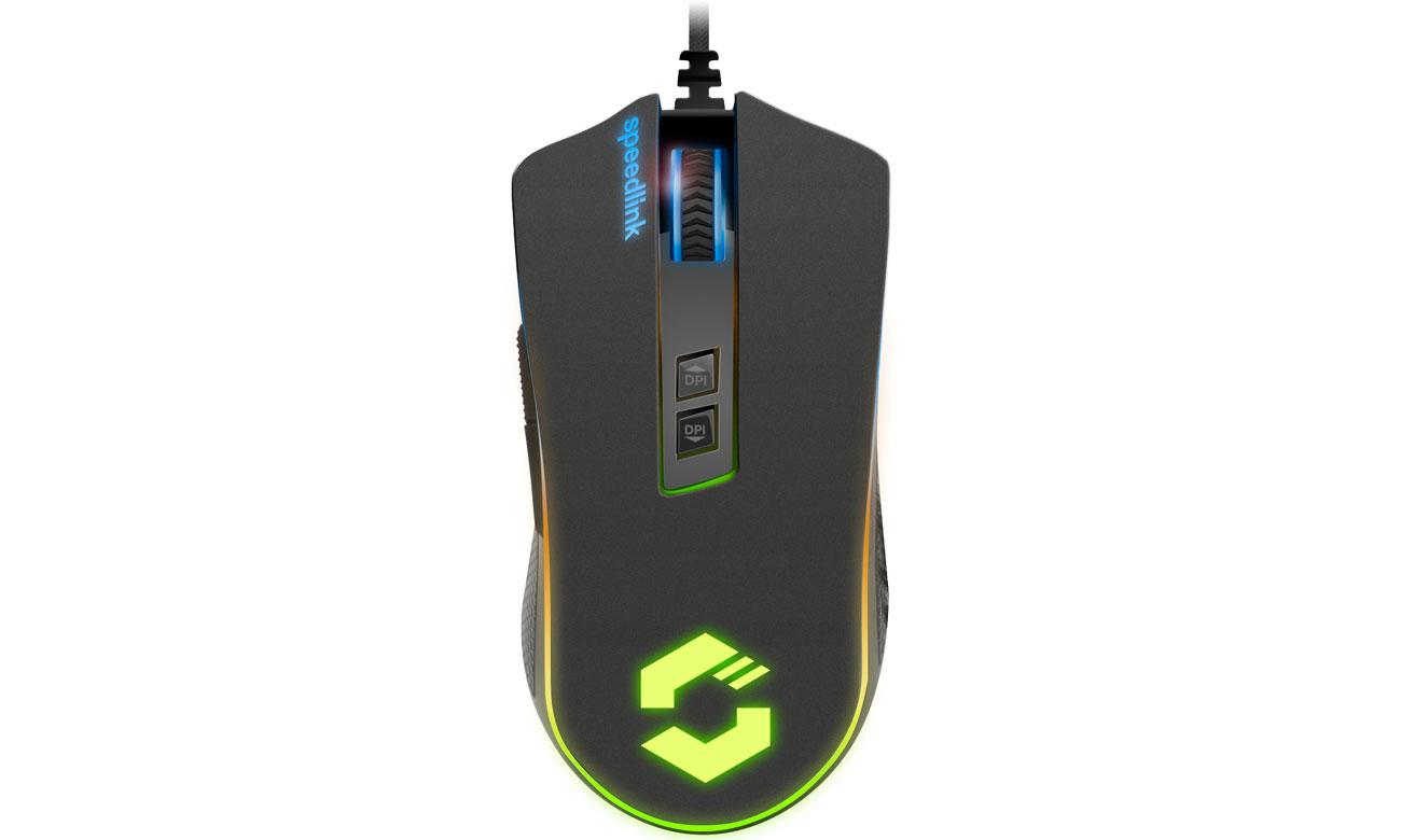 Myszka przewodowa SpeedLink ORIOS RGB SL-680010-BK-01