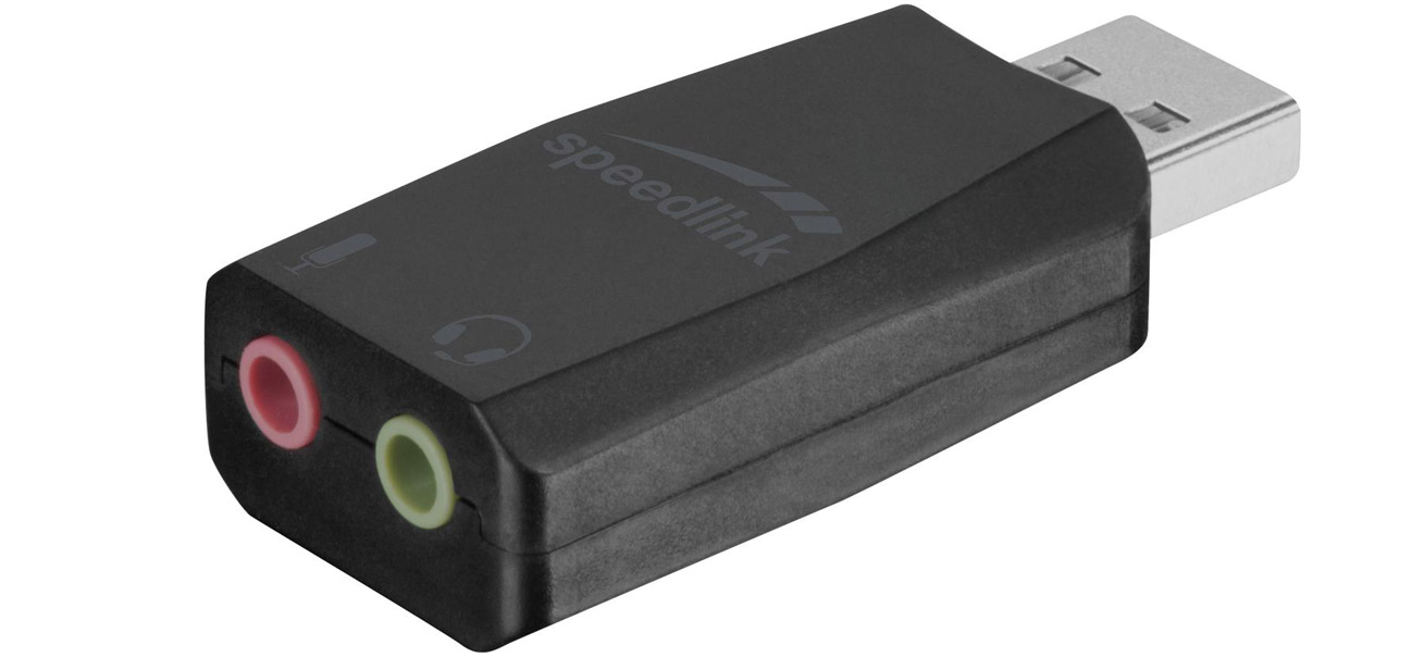 Karta dźwiękowa SpeedLink VIGO USB Sound Card złącza