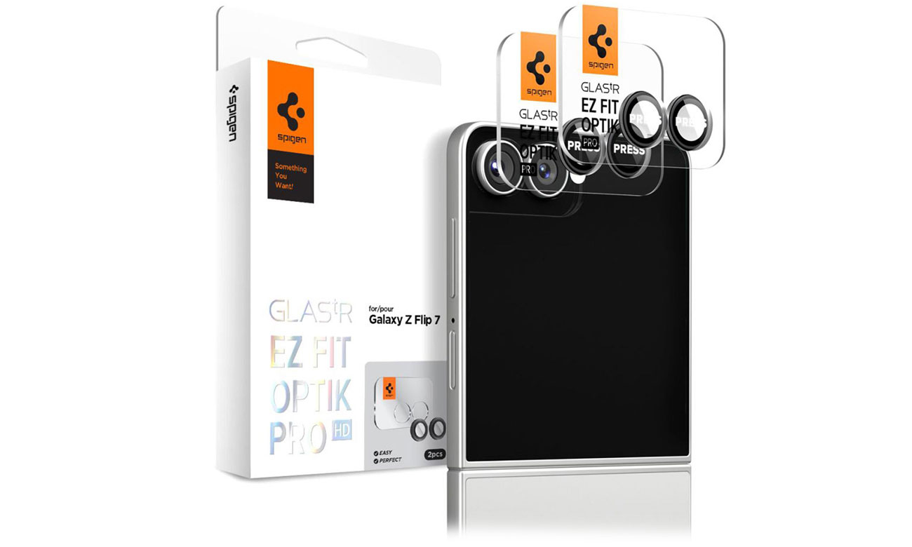 Spigen Osłona aparatu Optik Pro HD Glas.tr ”EZ FIT” camera protector