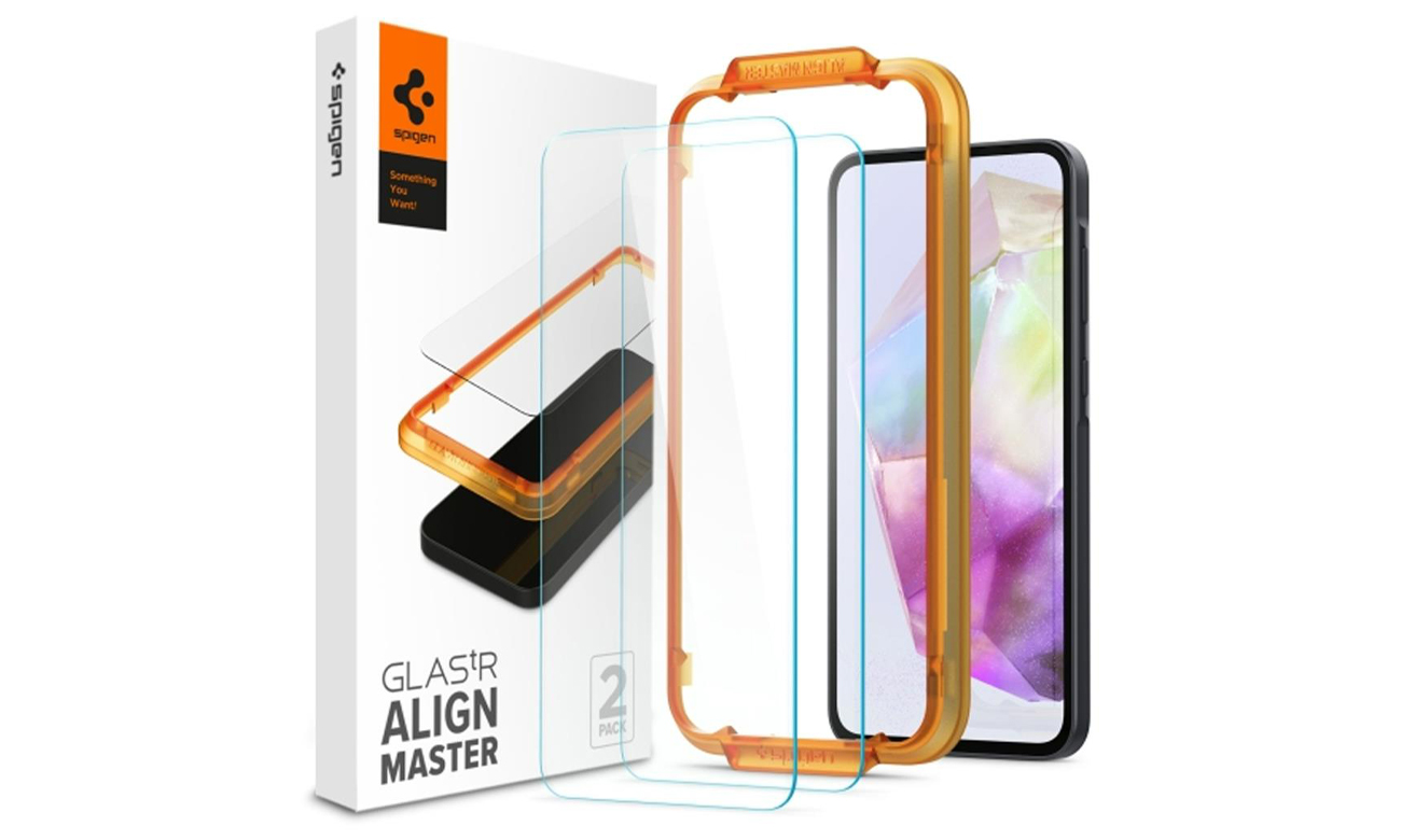 Spigen Alm Glass.tr 2-pack für Samsung Galaxy A35 5G klar