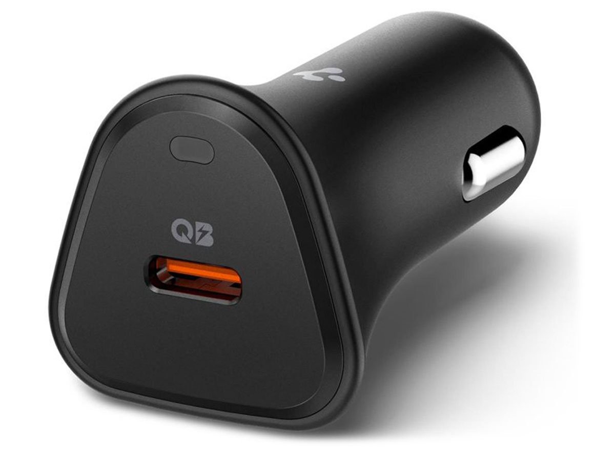 Spigen Ładowarka samochodowa Essential 30W Czarna