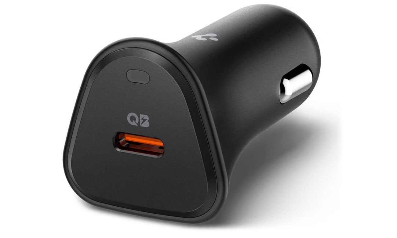 Spigen Ładowarka samochodowa Essential 30W Czarna
