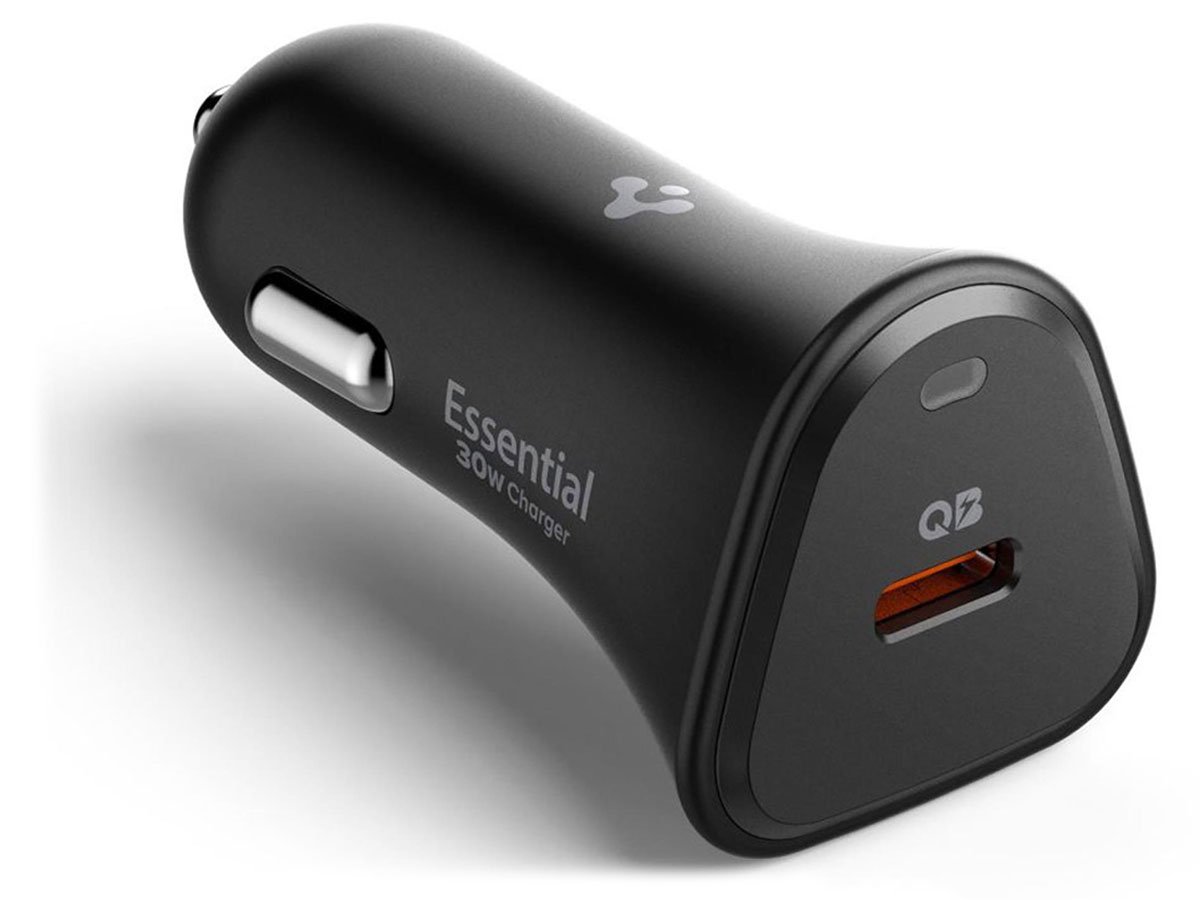 Spigen Ładowarka samochodowa Essential 2xUSB 30W Czarna