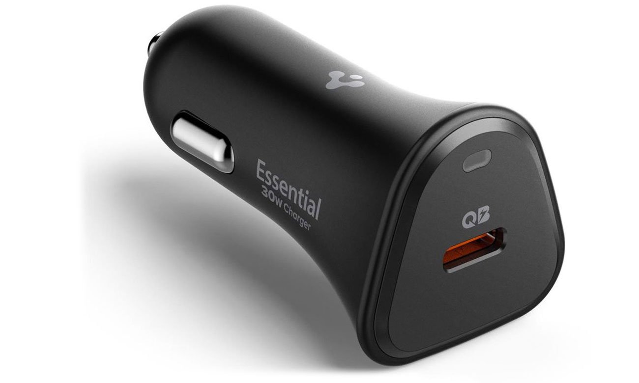 Spigen Ładowarka samochodowa Essential 2xUSB 30W Czarna
