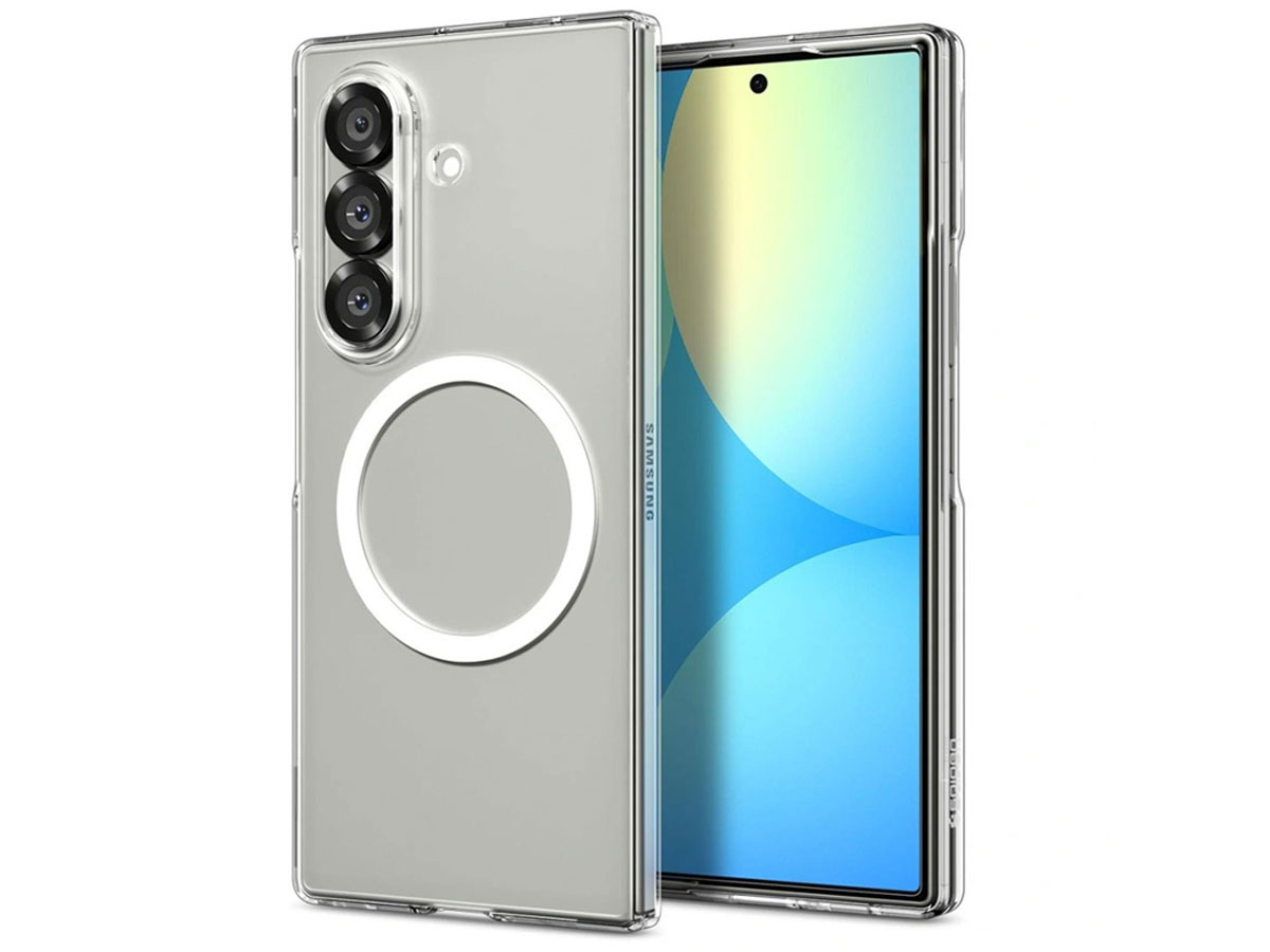 Spigen Airskin Mag MagSafe Galaxy Z Fold 7 crystal clear/white