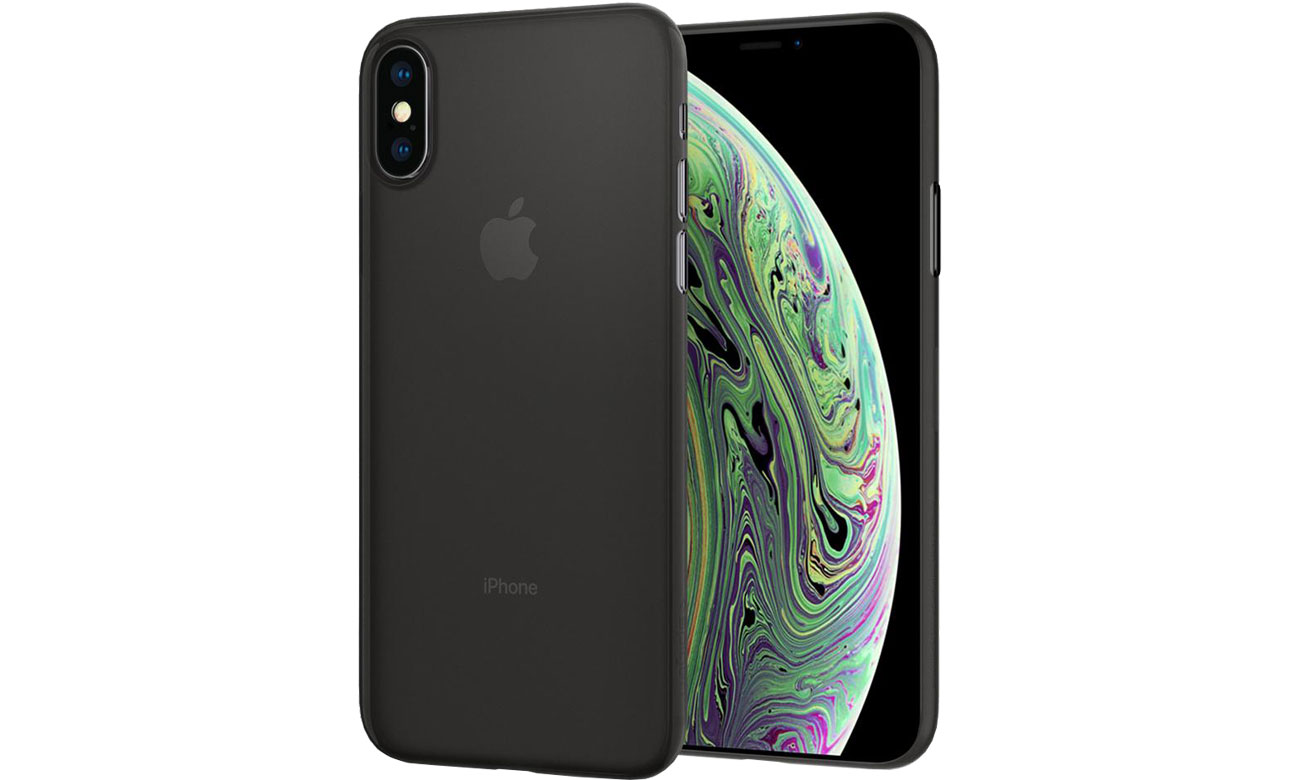 Etui Spigen Airskin do iPhone XS Black 063CS24910