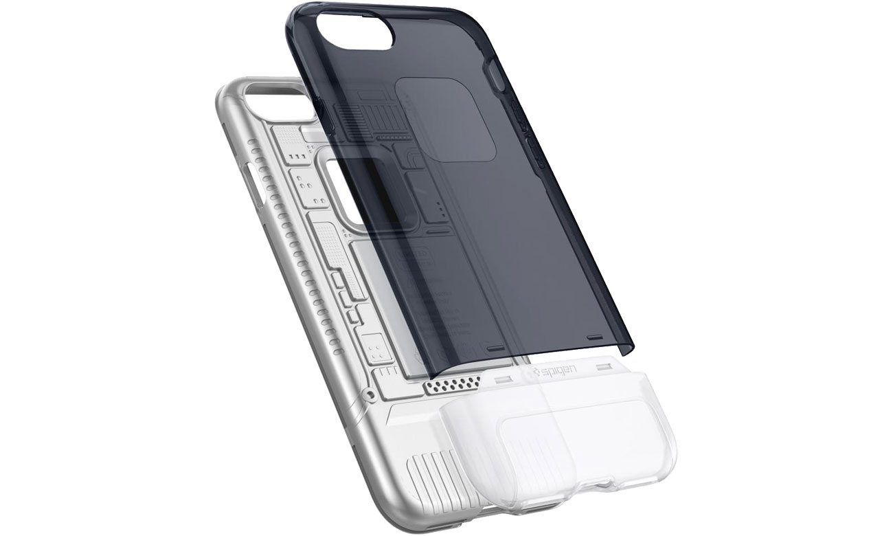 Spigen Classic C1 Case Blueberry do iPhone 7/8 Ochrona TPU Poliwęglan