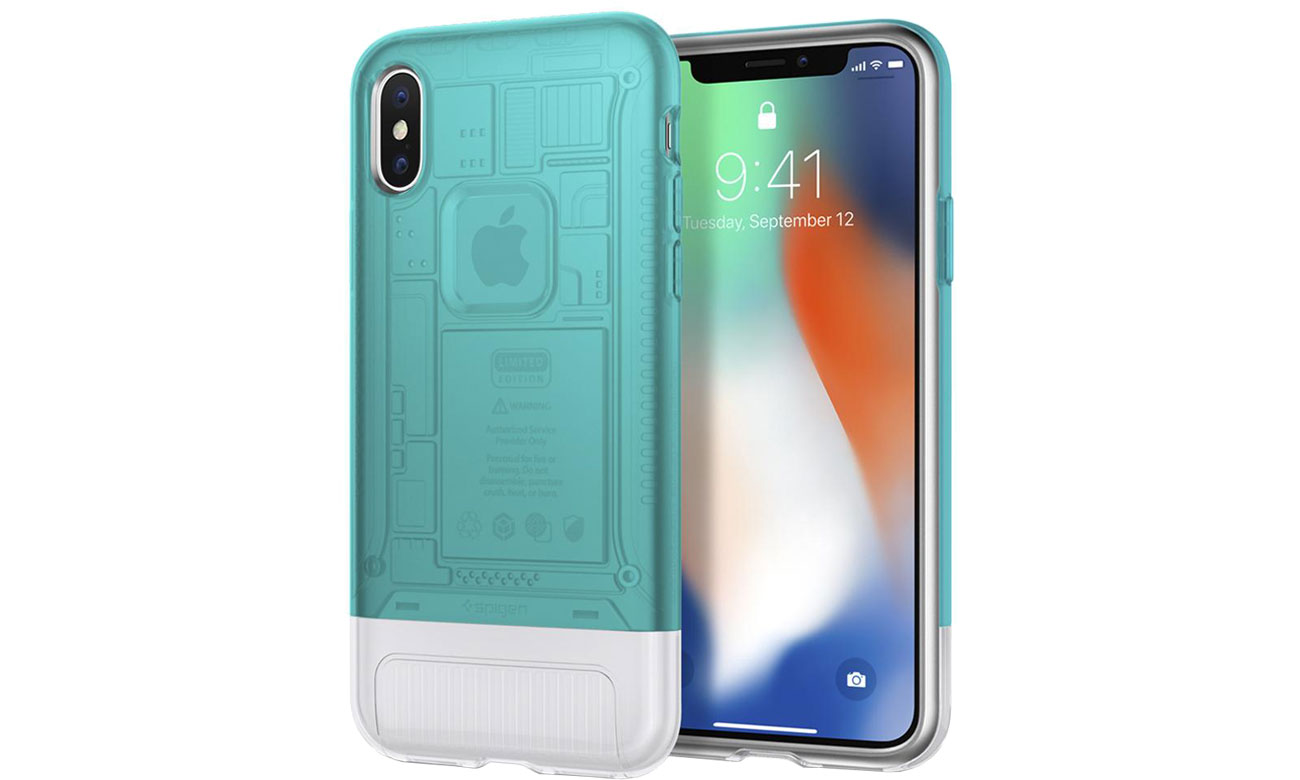 Etui Spigen Classic C1 Case do iPhone X Bondi Blue 057CS23194