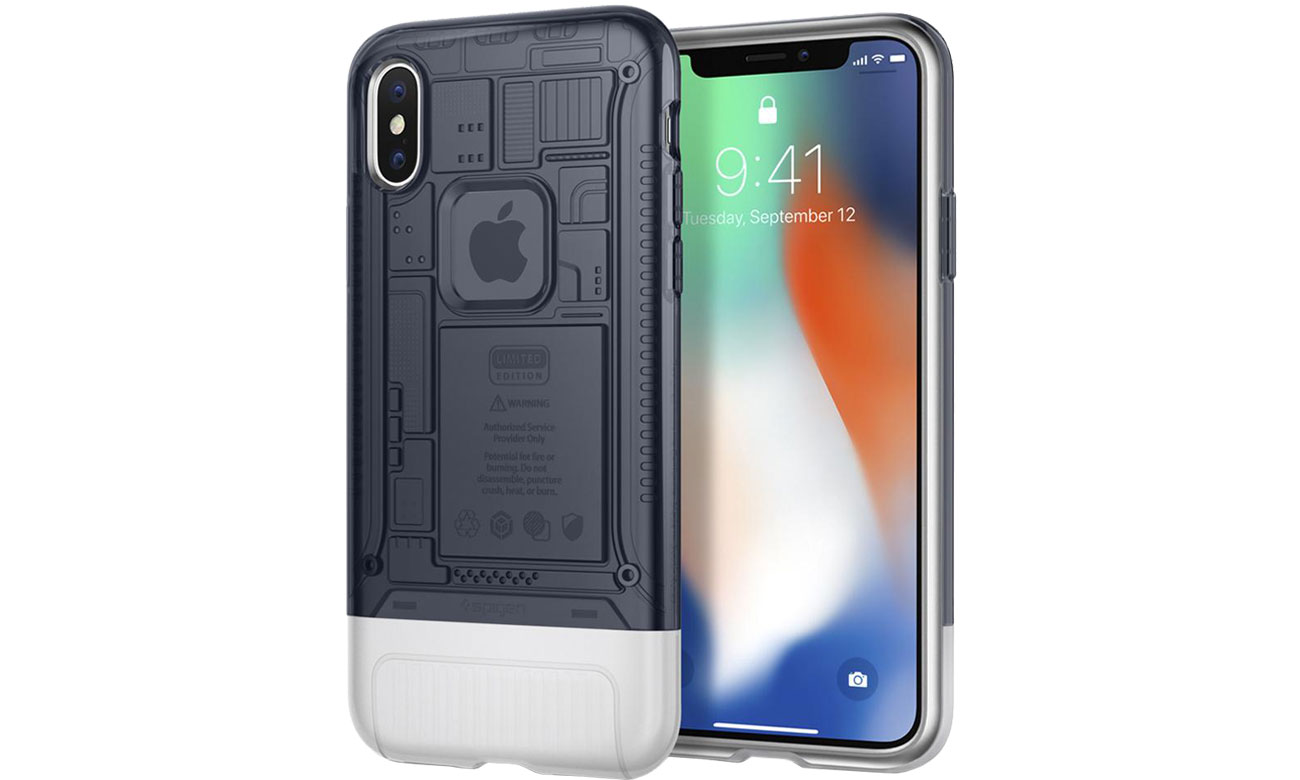 Etui Spigen Classic C1 Case do iPhone X Graphite 057CS23197
