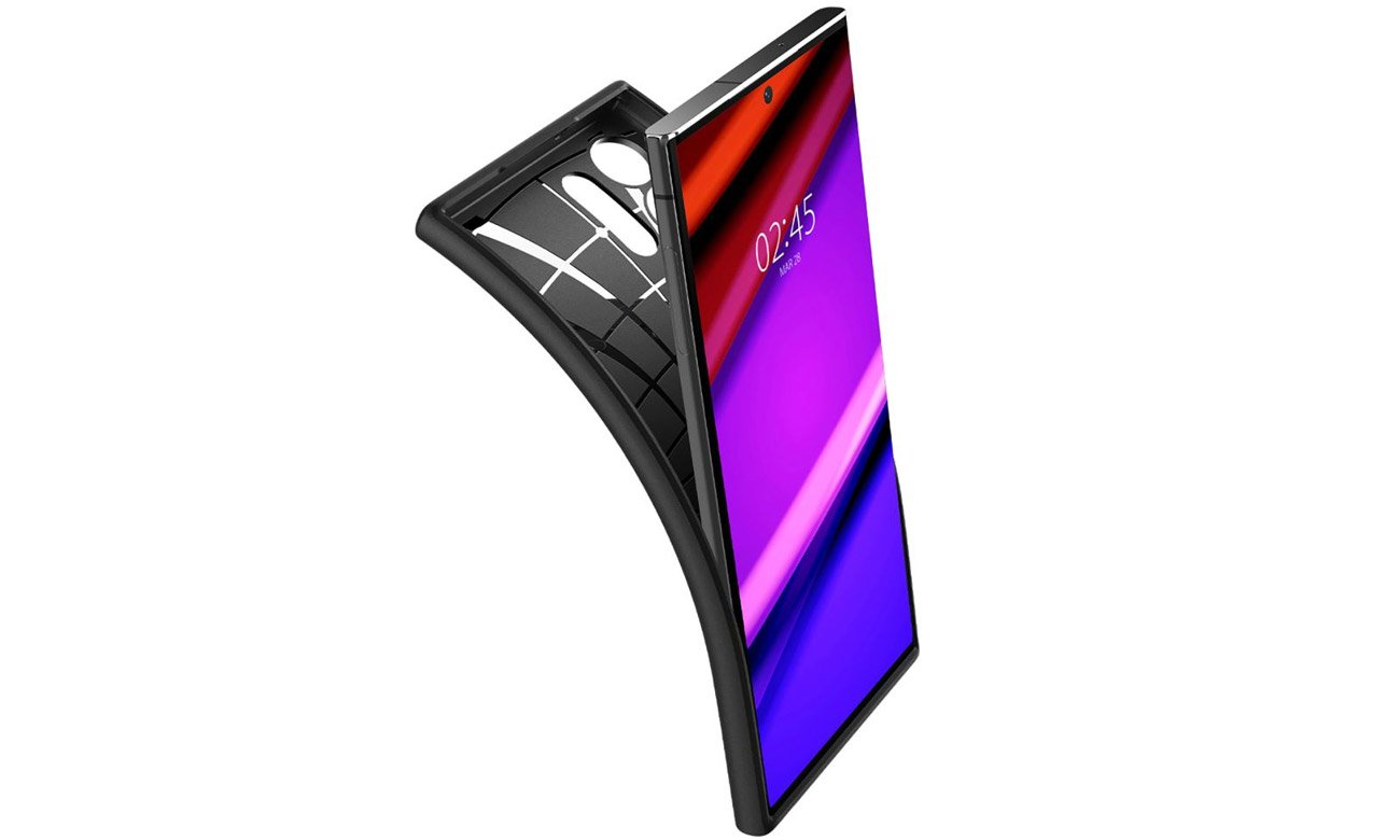 Etui Spigen Core Armor konstrukcja na urządzeniu