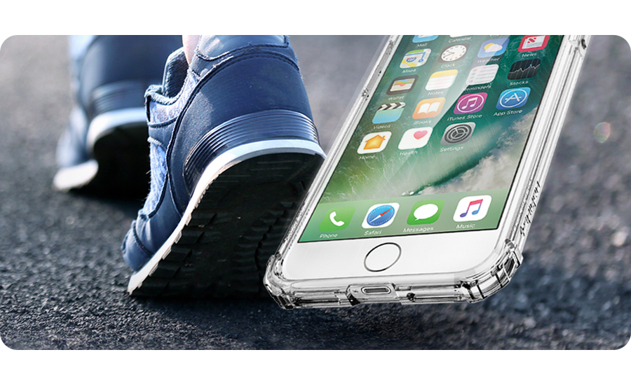 Spigen Crystal Shell do iPhone 7 upadki
