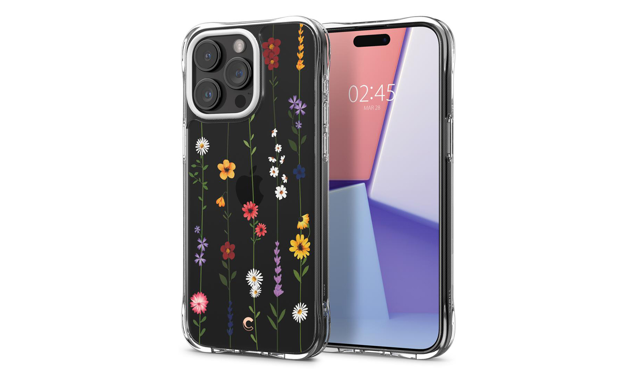 Spigen-Cyrill-Cecile-iPhone-15-Pro-Max-flower-garden