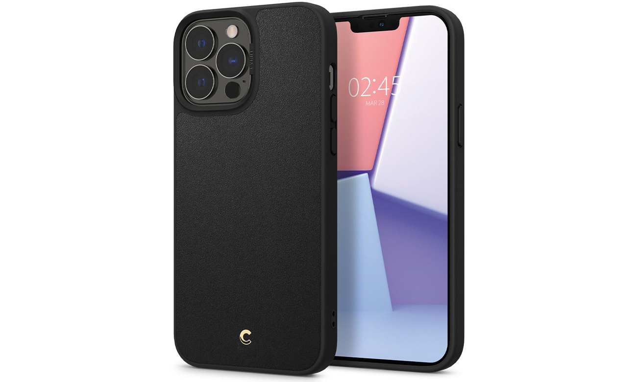 Etui Spigen Cyrill Leather Brick Black do iPhone 13 Pro Max