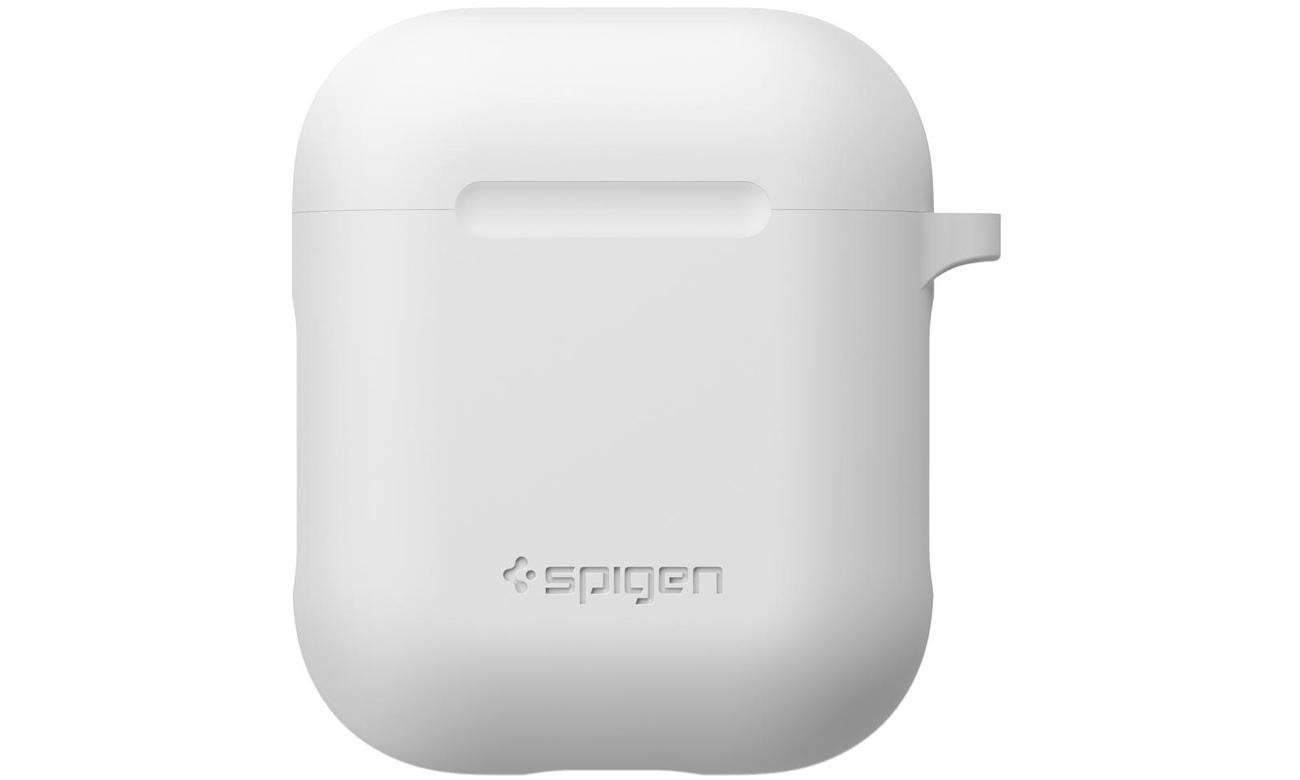 Etui Spigen Silicone Case na słuchawki Apple AirPods Białe