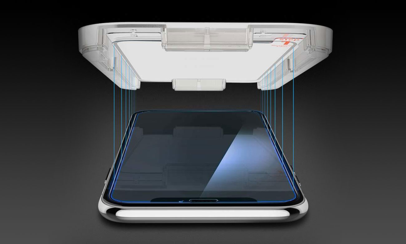 Spigen GLAS.tR EZ Fit Łatwa instalacja