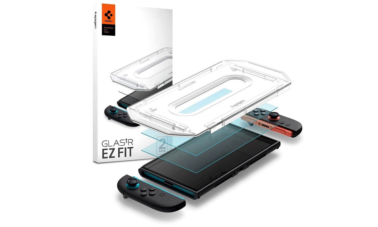 Spigen Glass TR ”Ez Fit ” 2-Pack Nintendo Switch 2 Clear