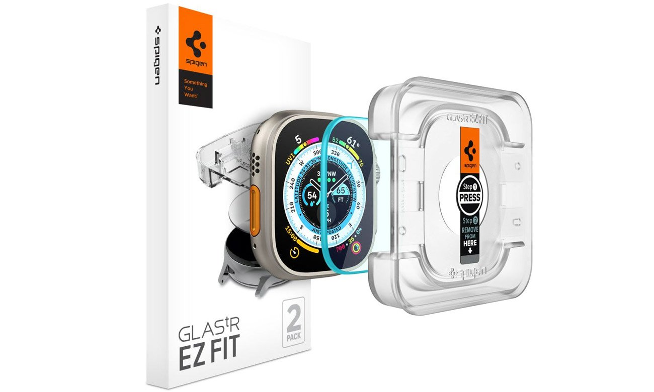 Szkło hartowane Spigen Glas.TR EZ-FIT 2-pack do Apple Watch