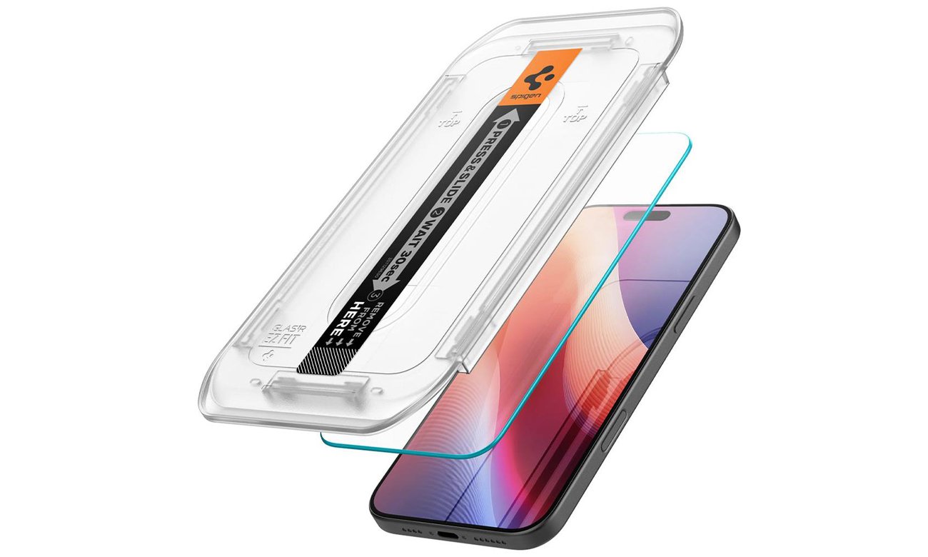 Spigen Gehärtetes Glas Glas.TR 'Ez.Fit' 2-Pack für iPhone 16 Pro Max