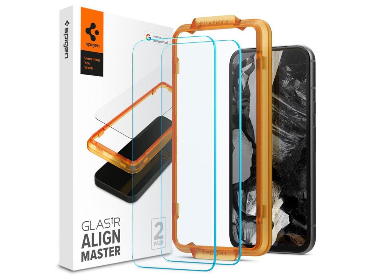 Spigen ALM Glas.TR 2-Pack für Google Pixel 8a 5G Clear