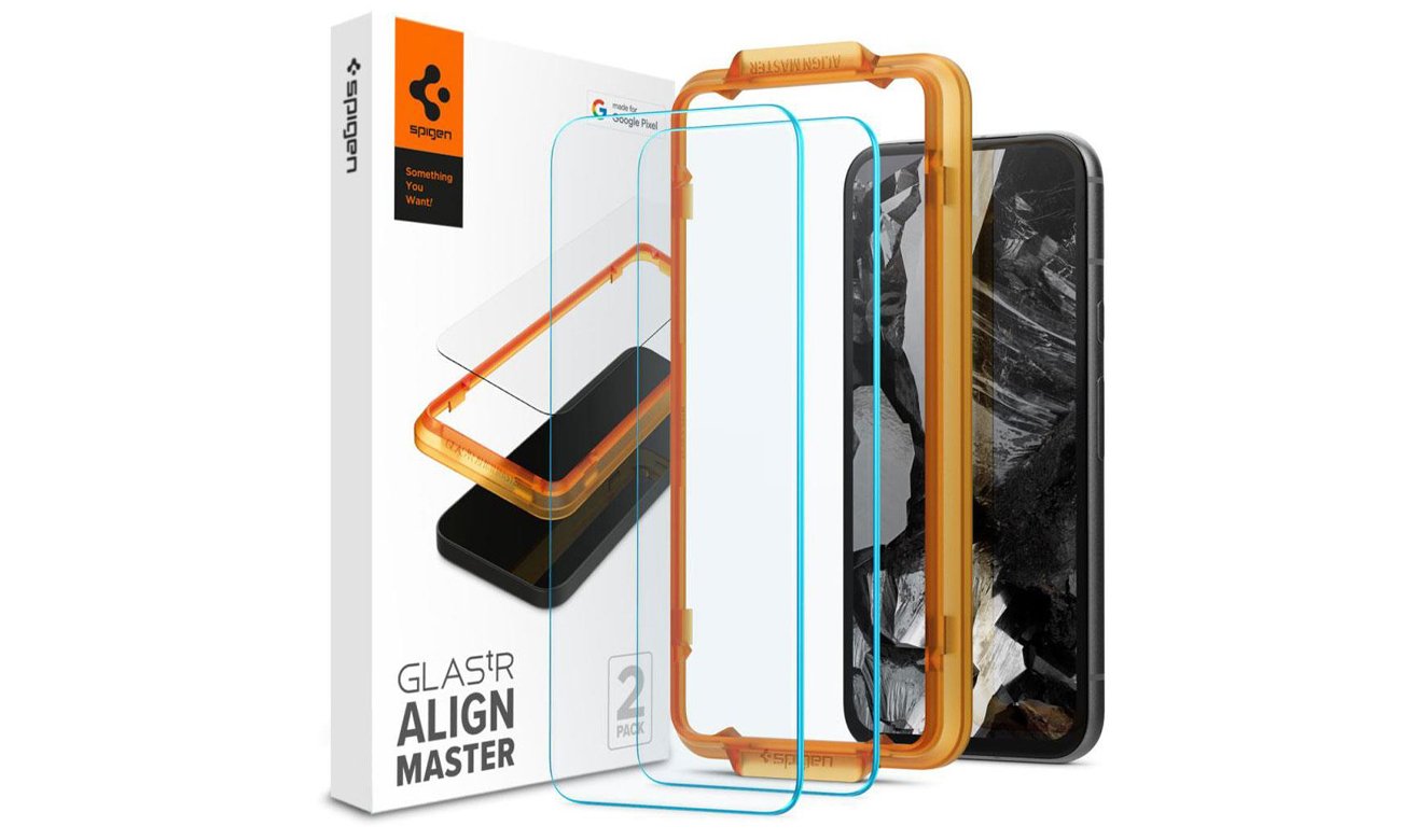 Spigen ALM Glas.TR 2-Pack für Google Pixel 8a 5G Clear