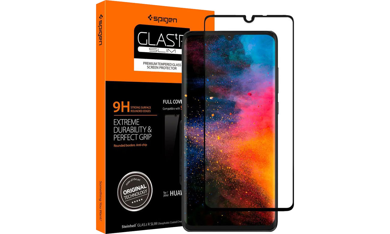 Spigen Szkło GLAS.TR Slim FC do Huawei P30 Black L38GL26018
