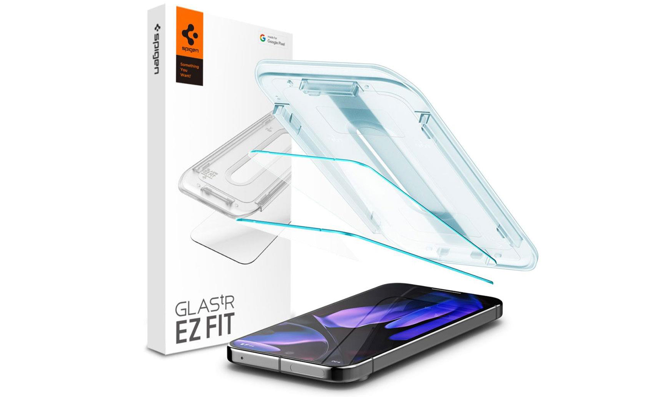 Etui Spigen Glas.Tr ”Ez Fit” 2-Pack do Google Pixel 9 / Pixel 9 Pro Clear