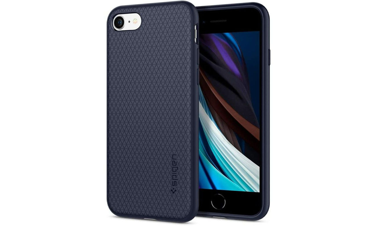 Spigen Liquid Air do iPhone 7/8/SE granatowy