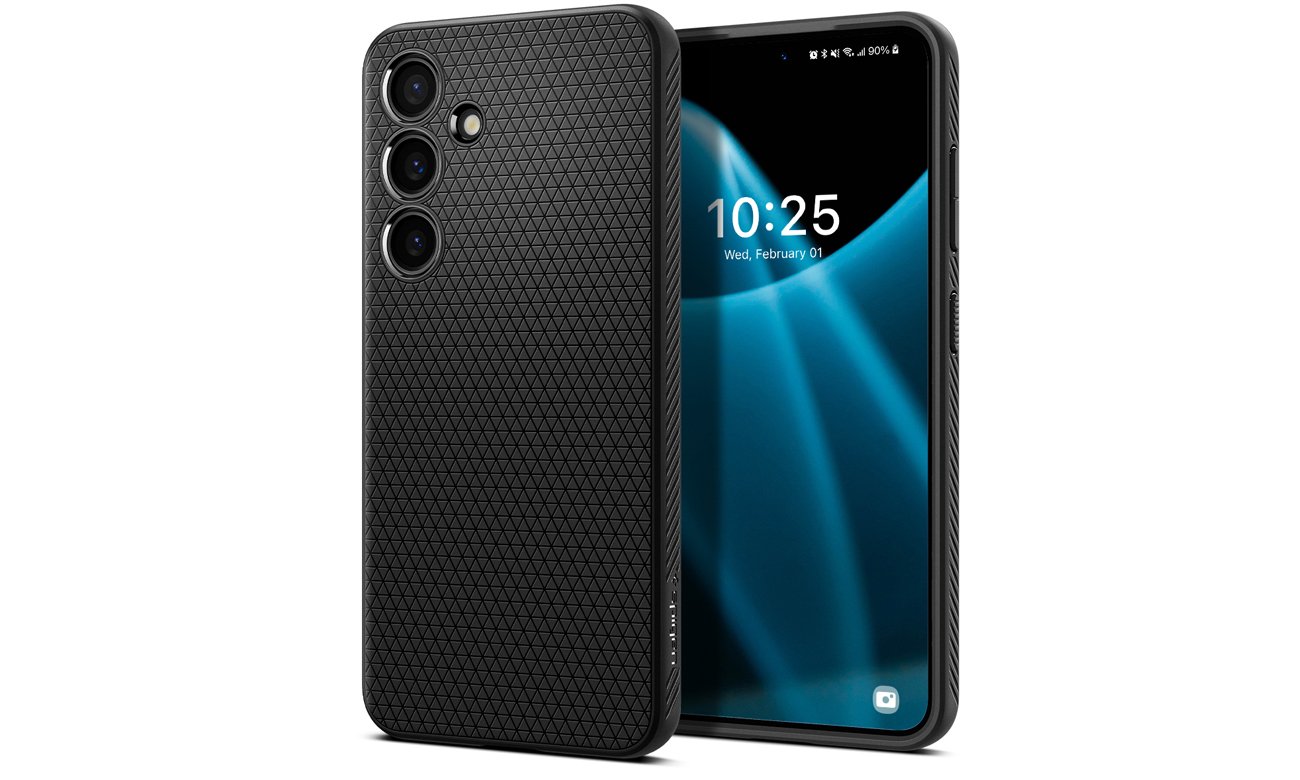 Etui Spigen Liquid Air für Samsung Galaxy S24 Matte Black - Allgemeine Ansicht