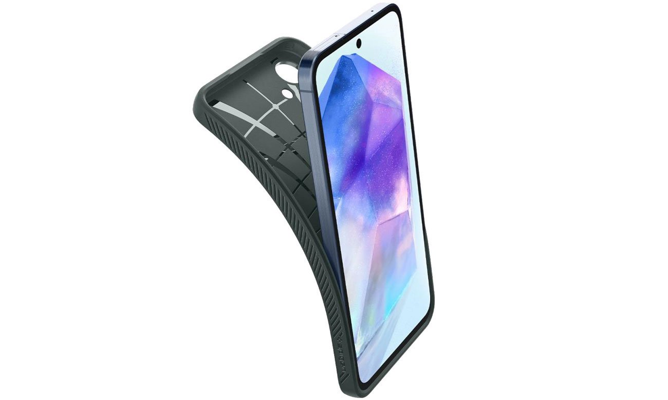 Spigen Liquid Air für Samsung Galaxy A55 5G Abyss Green Passform