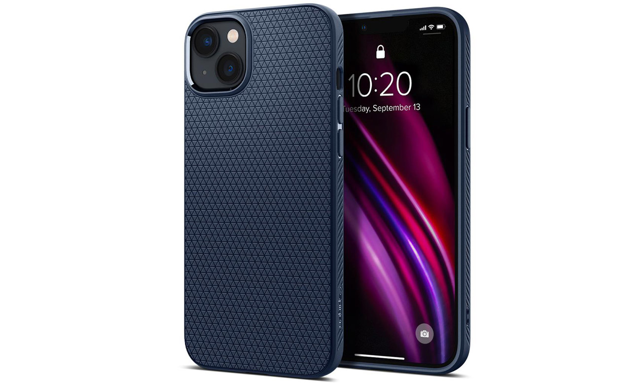 Etui Spigen Liquid Air für iPhone 14 Max navy blue