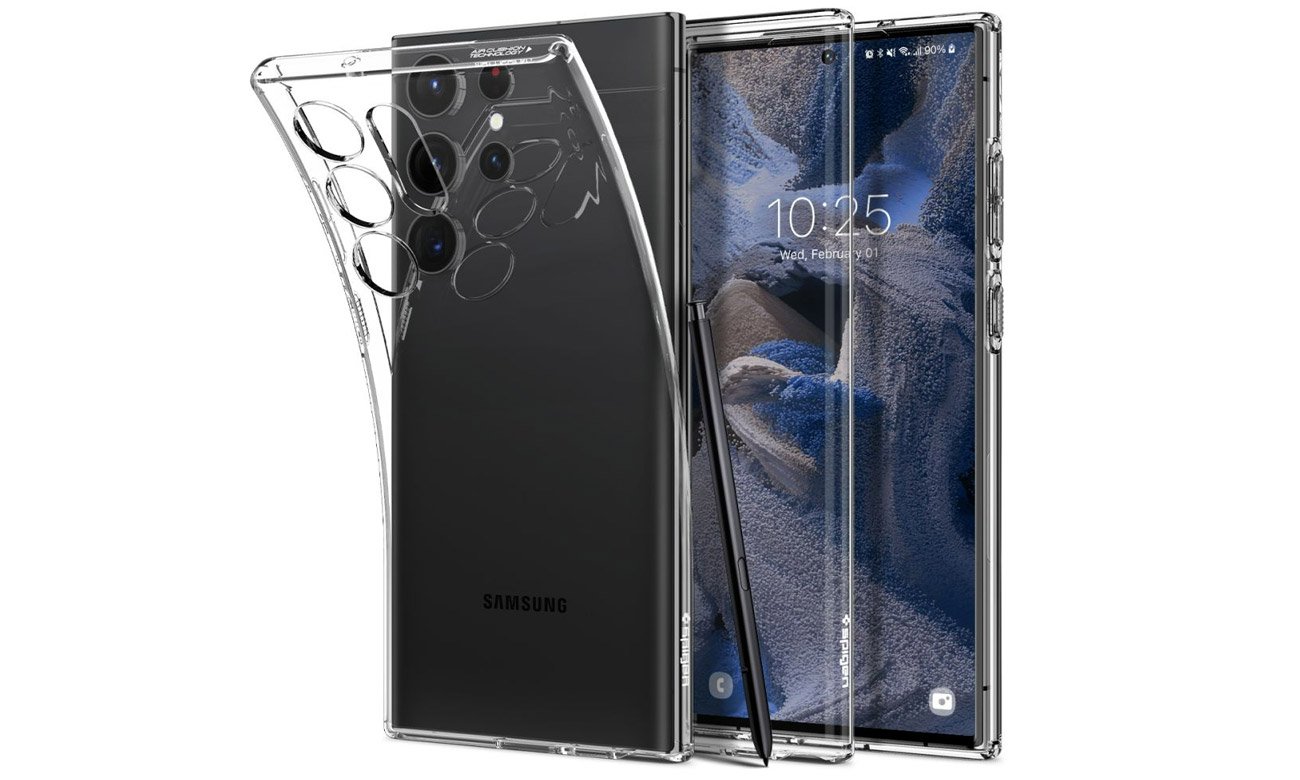 Spigen Liquid Crystal do Samsung Galaxy S23 Ultra clear